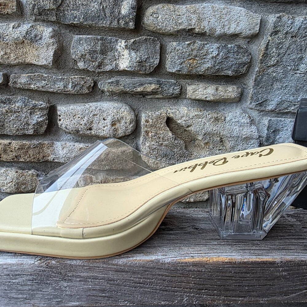Dione Heel Beige Cape Robbin NWT